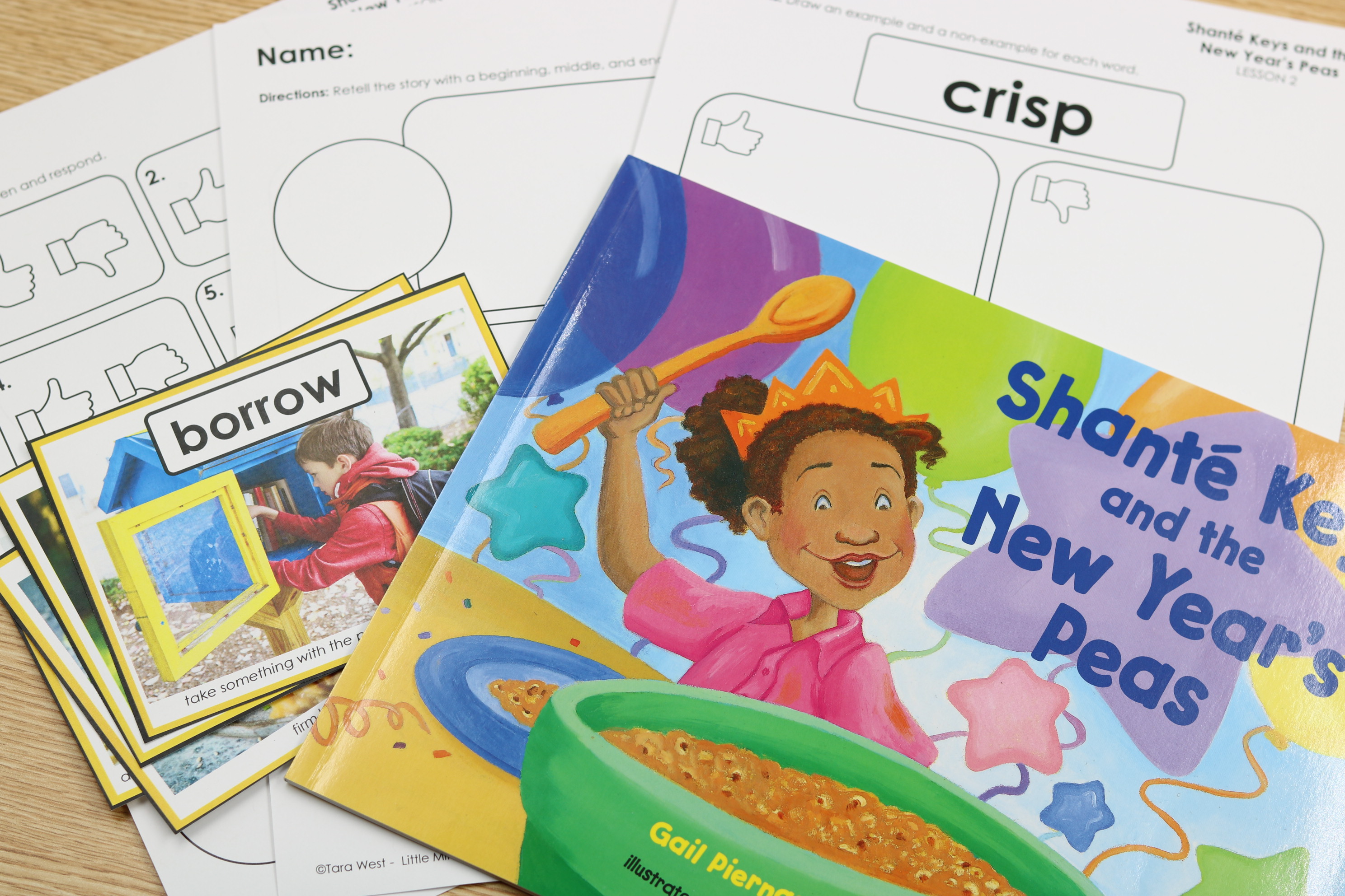 New Year’s digital slides for vocabulary and comprehension instruction