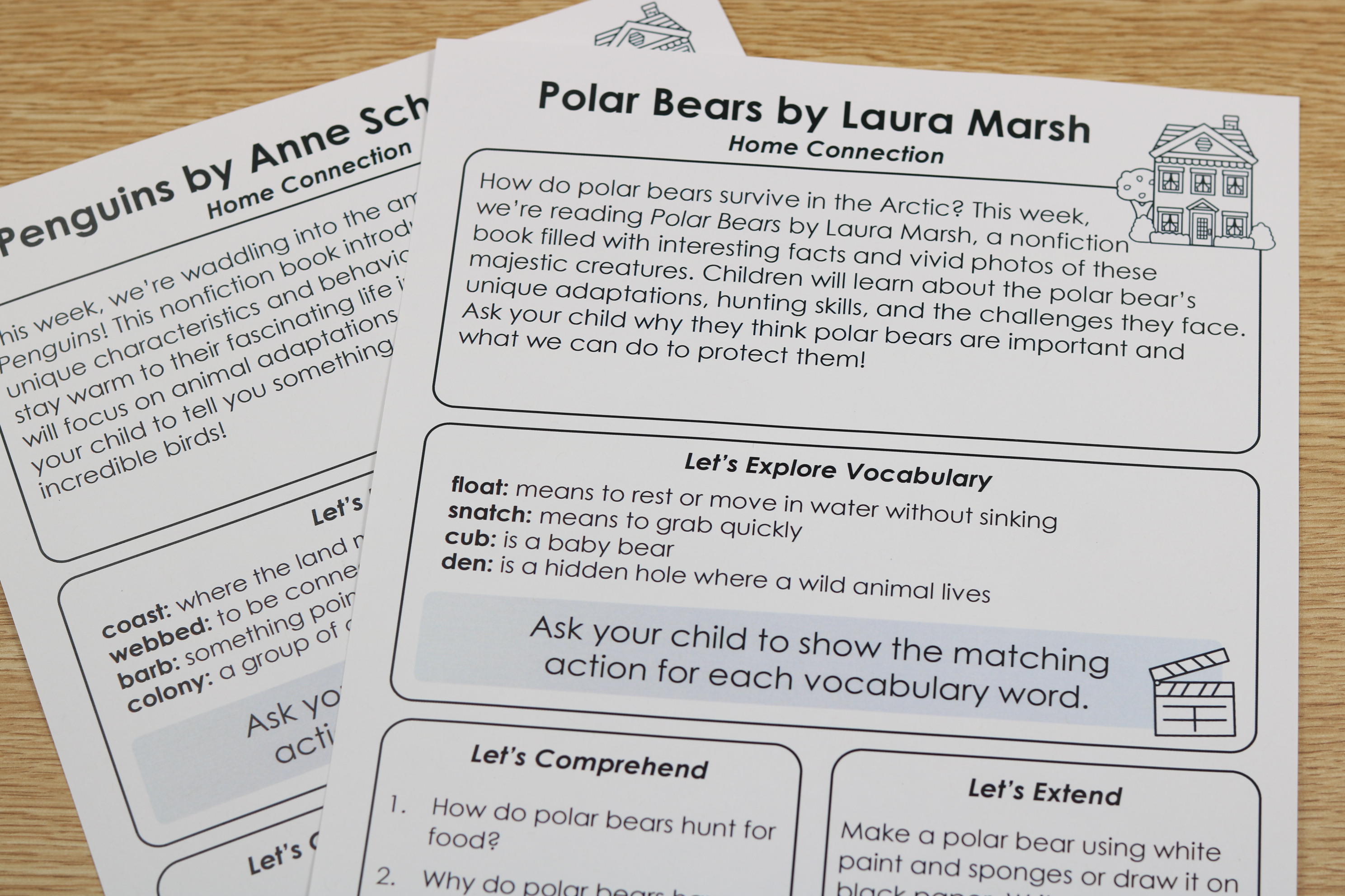 Free home connection notes for 48 popular read alouds