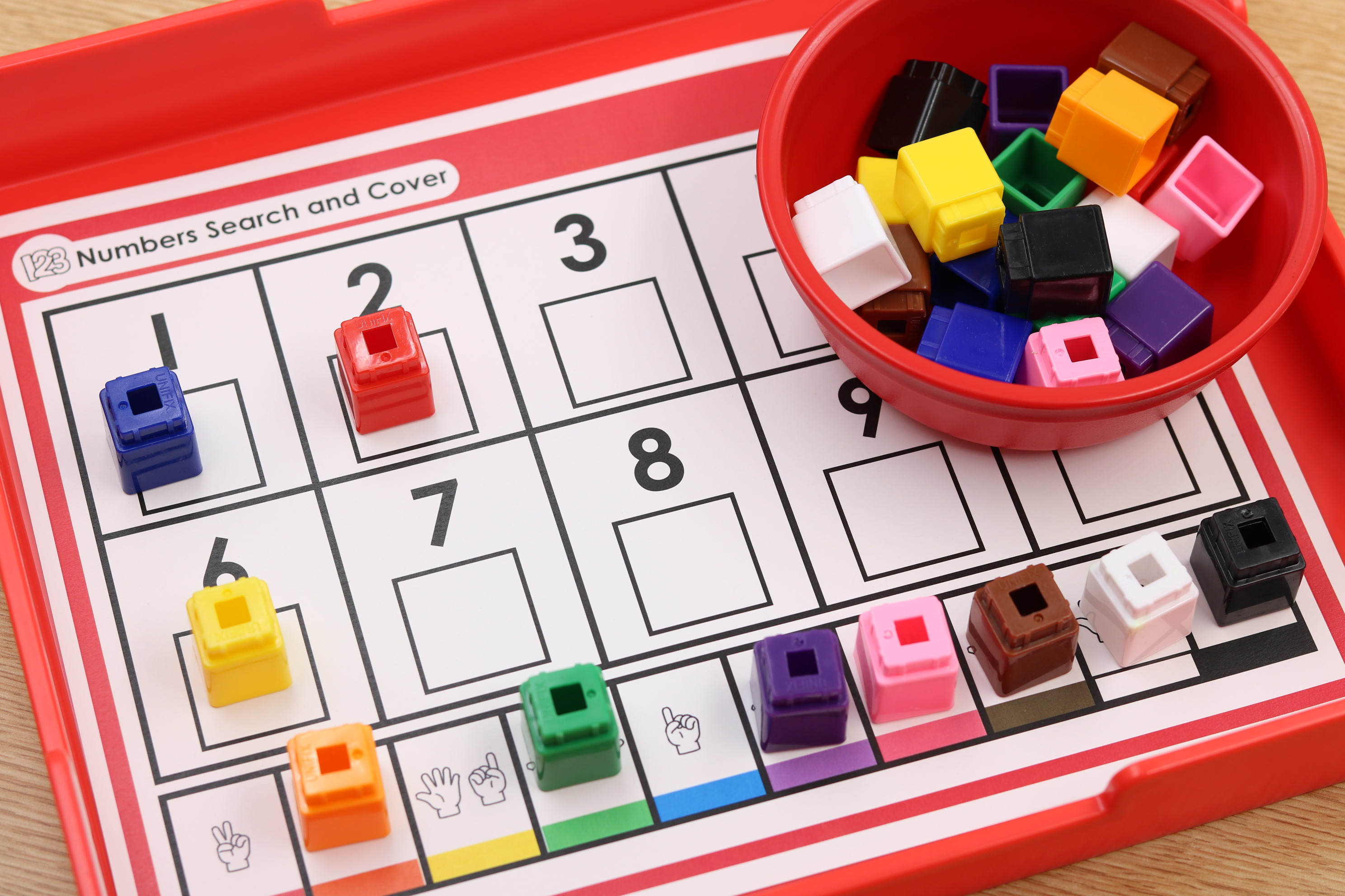 Freebie math numbers activities pack with dominoes, clip cards, and puzzlers