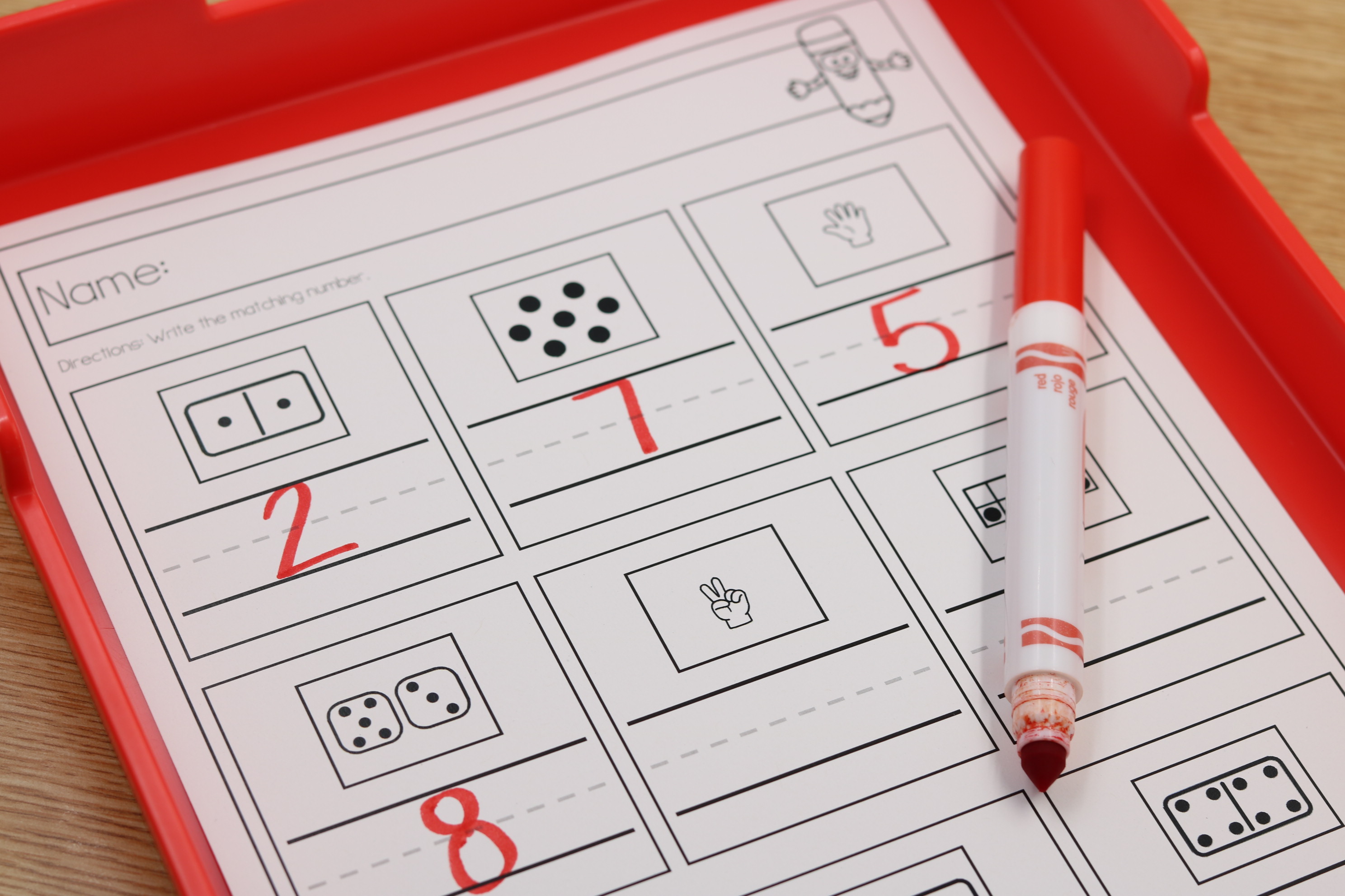 Free math number sense games and centers for kindergarten