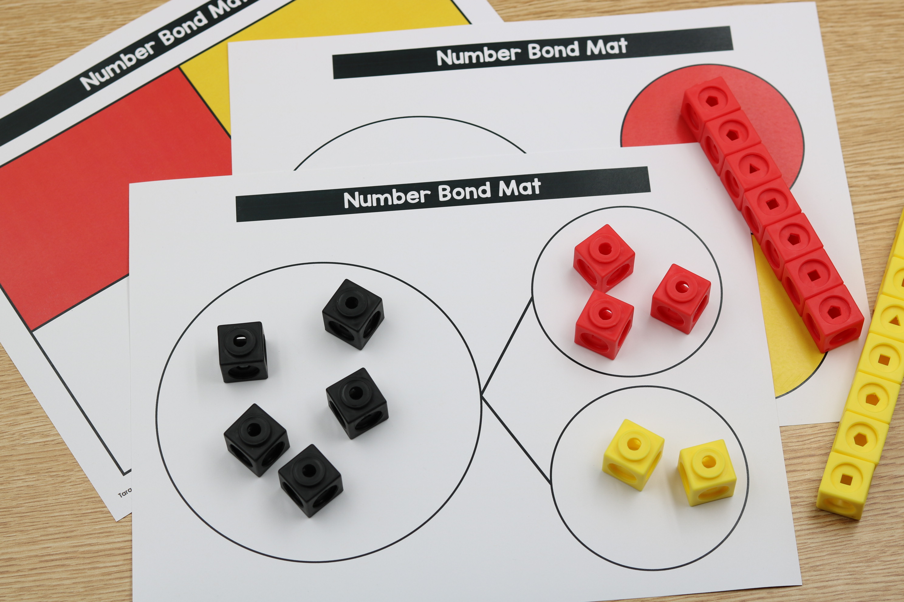 Printable generic number bond templates freebie