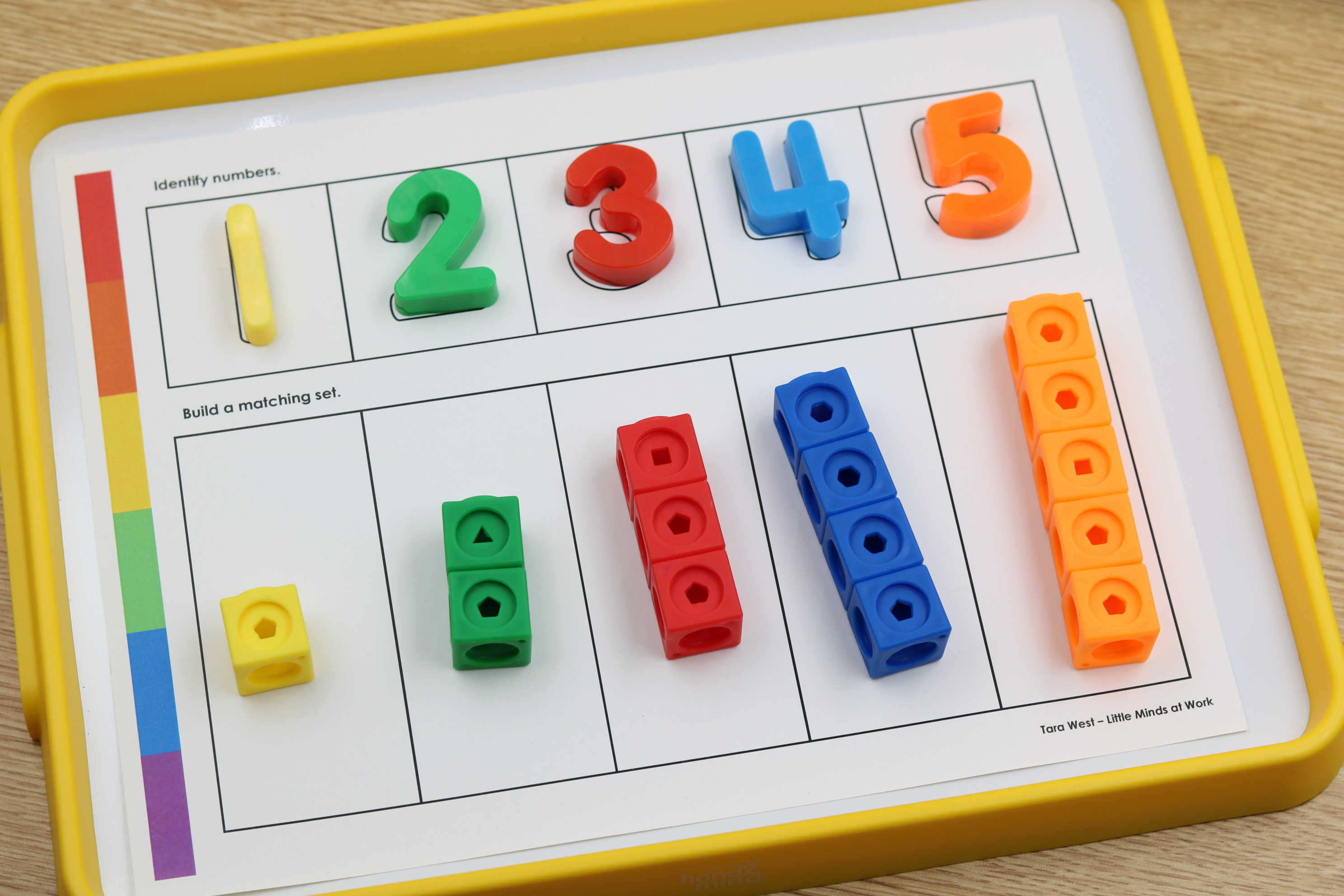 Free printable math activity mats for number sense and math practice