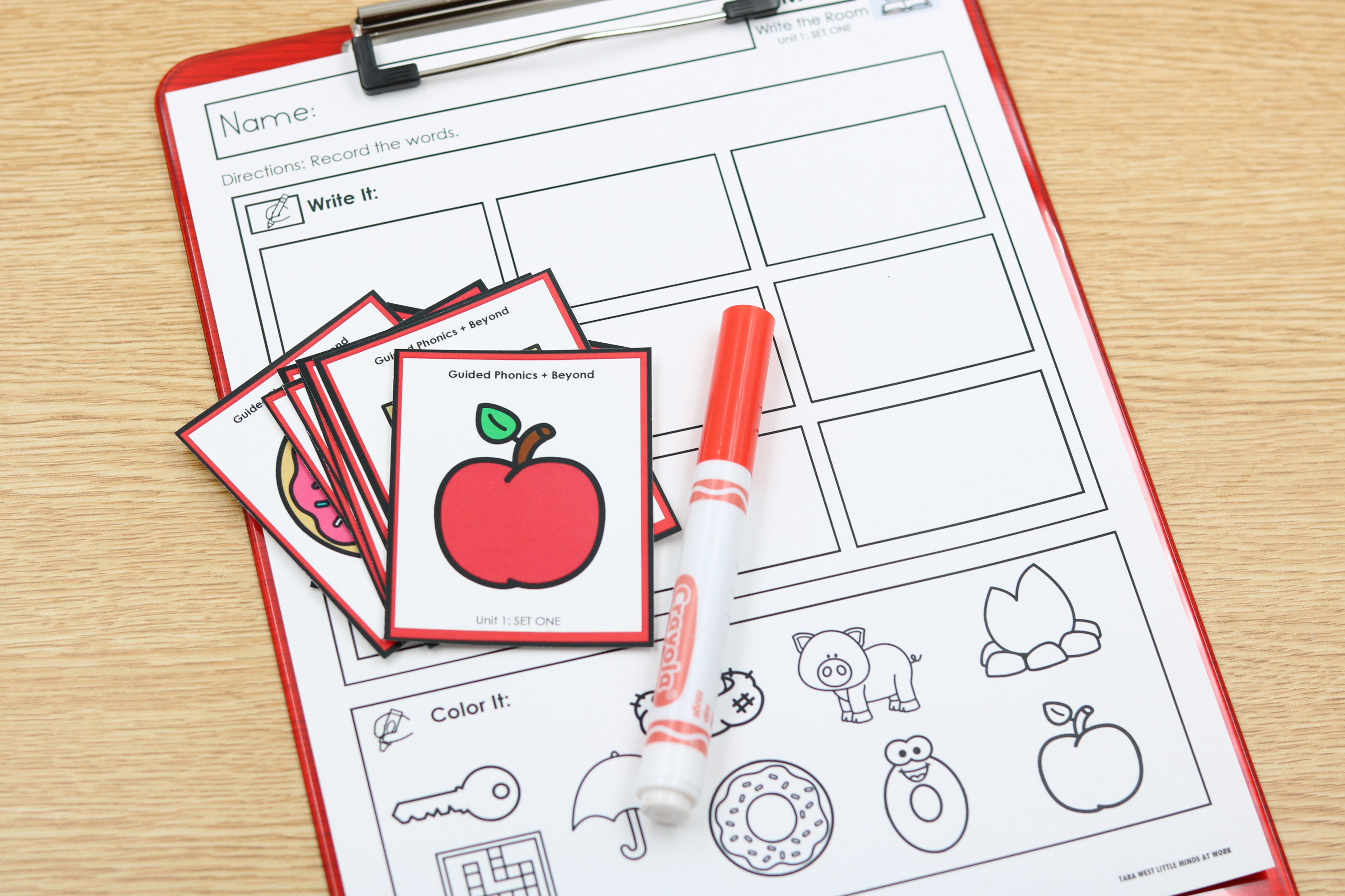 Alphabet and phonics Write the Room game designed for interactive classroom letter practice.