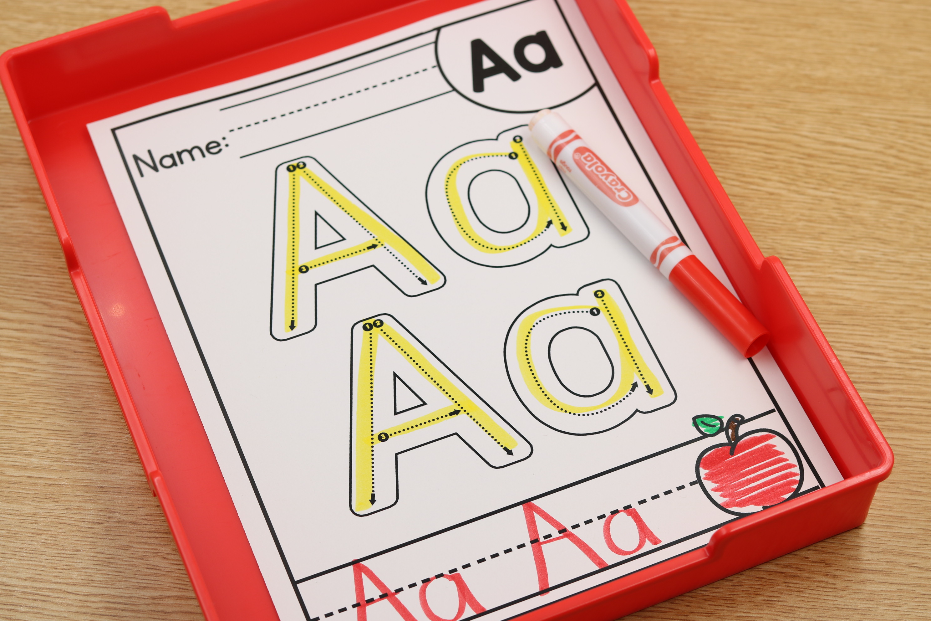 Free phonics trace and write worksheets