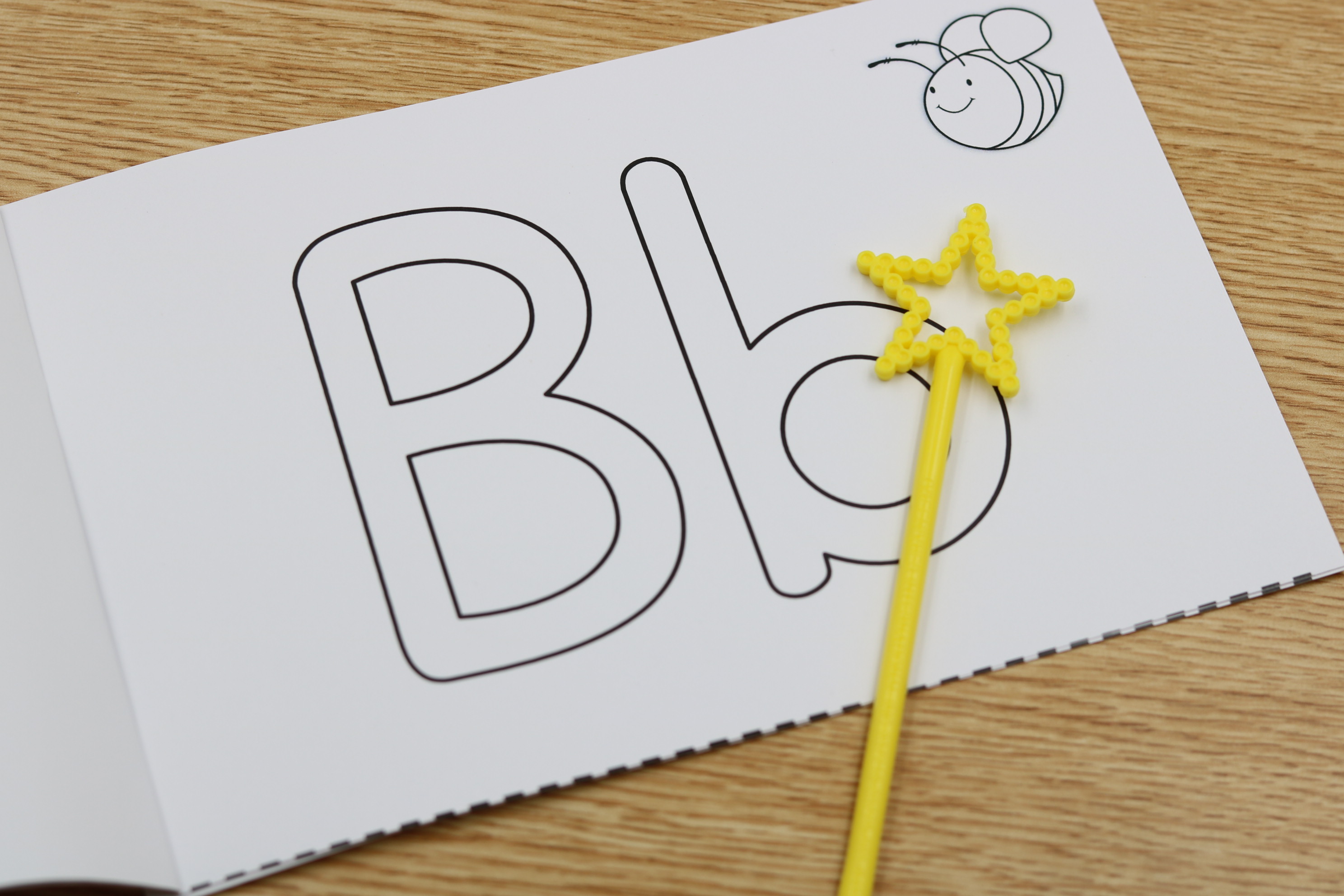 Free phonics tracing book with capital and lowercase letters
