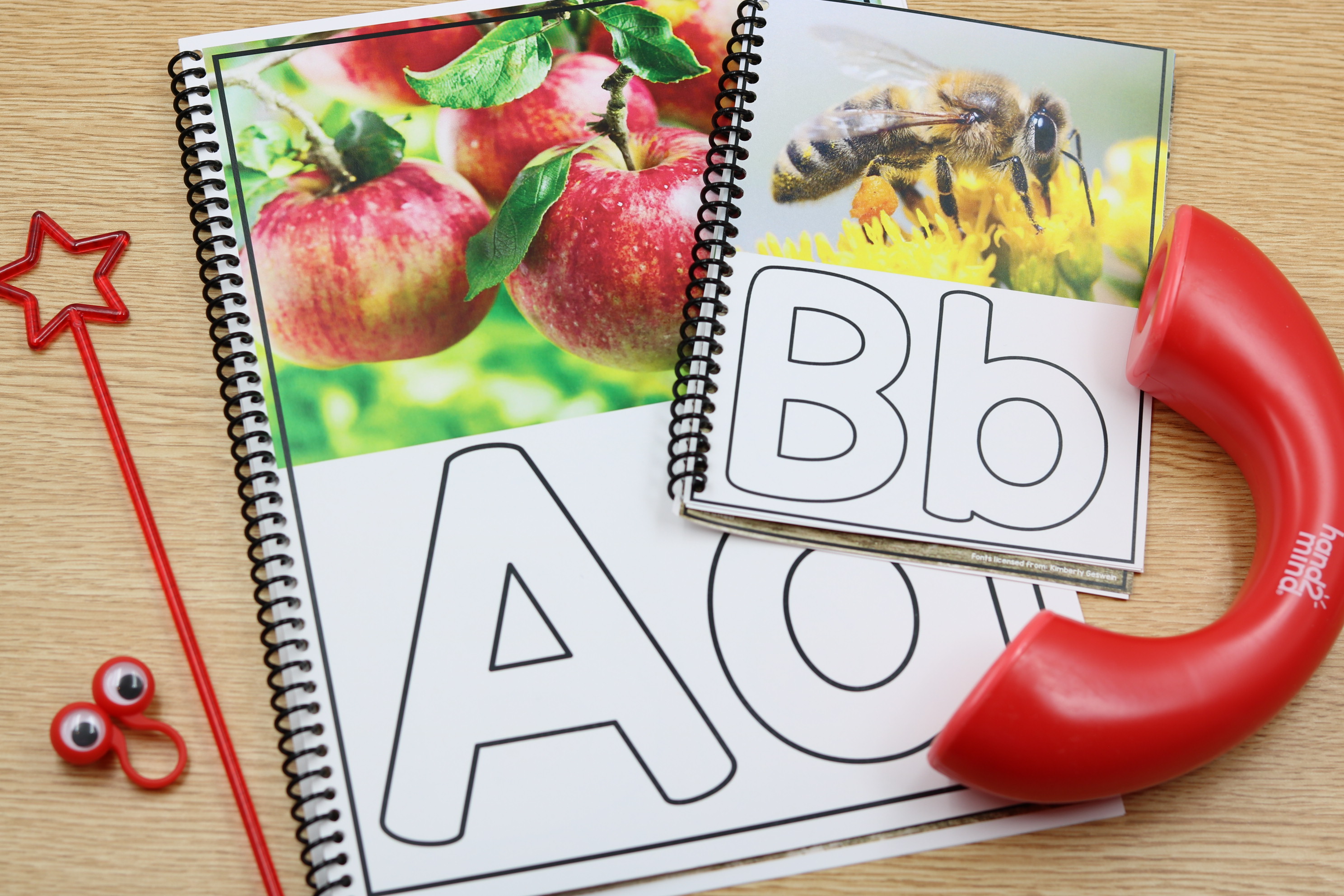 Free phonics tracing book with realistic photos