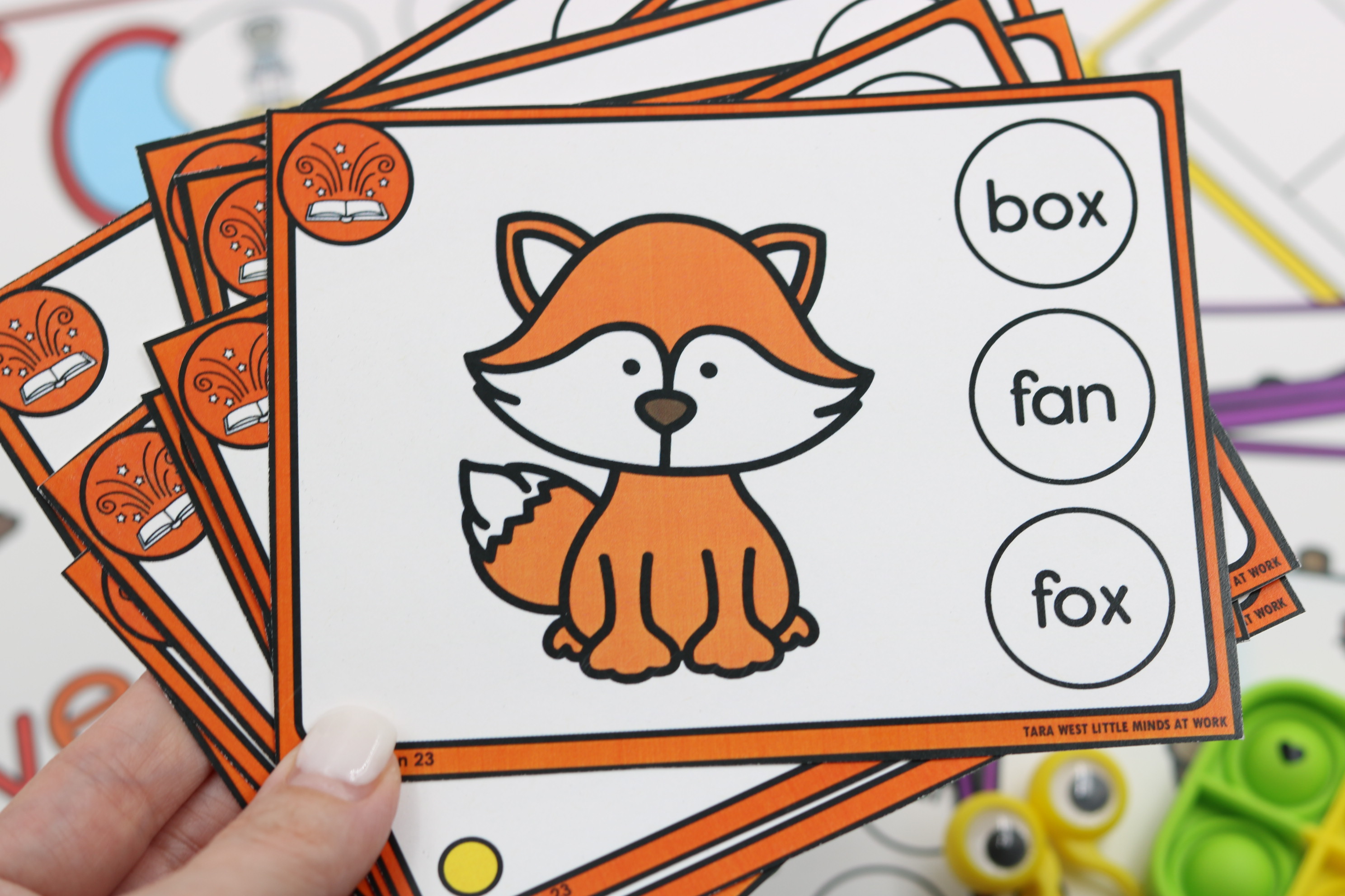 CVC task cards for science of reading centers