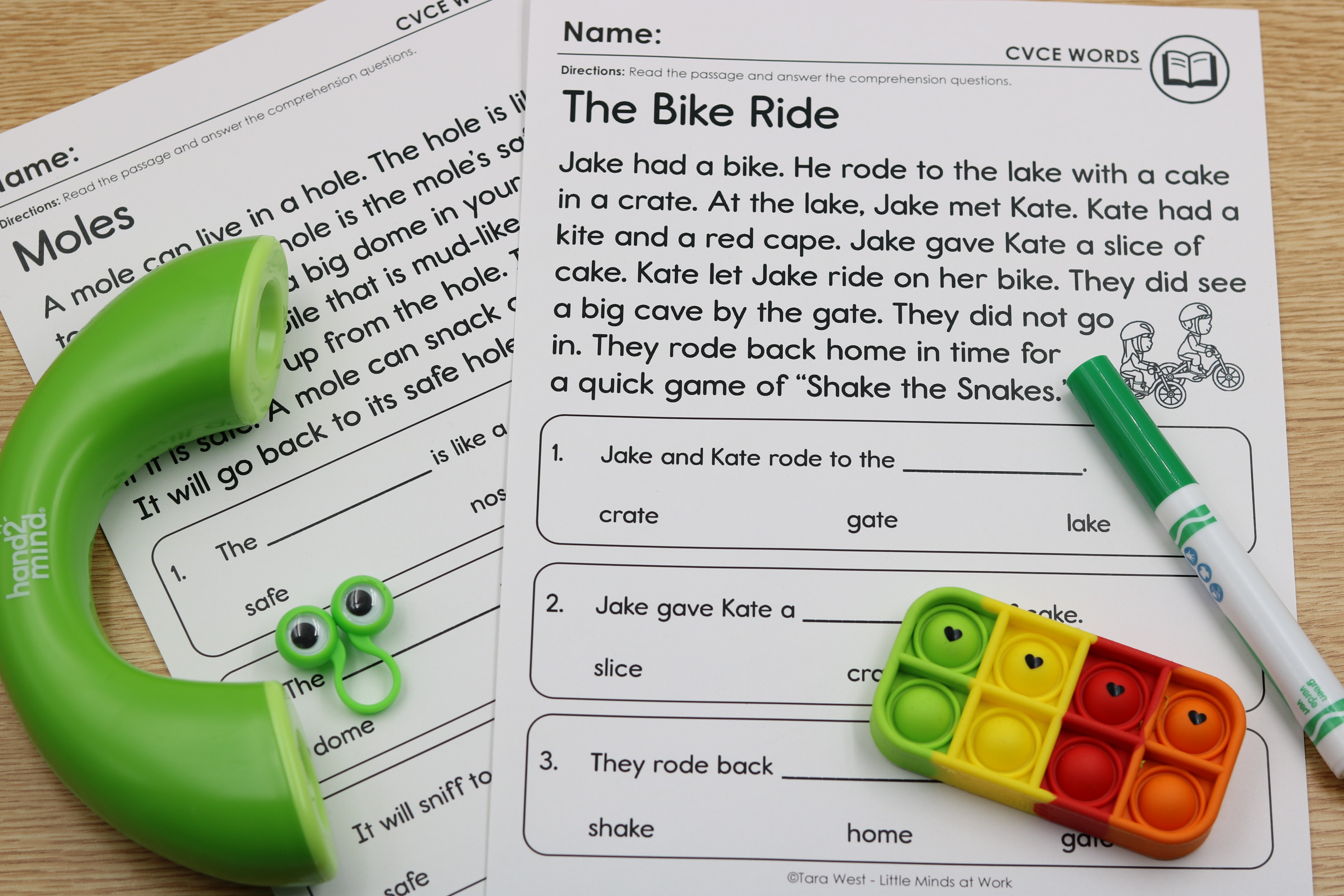 CVCE comprehension passages fill in the blank read to comprehend