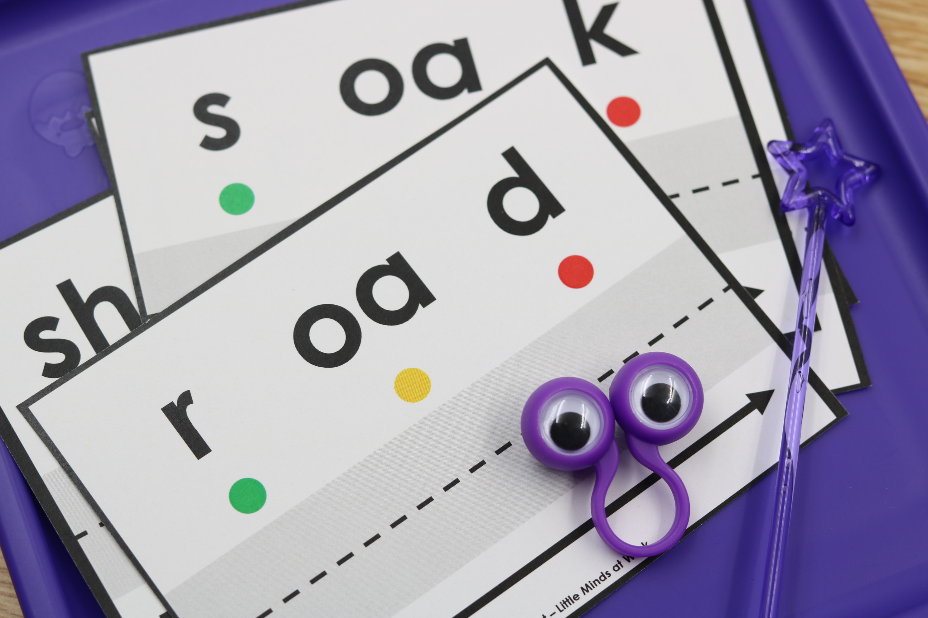 Vowel Variants drive the sound free science of reading cards.