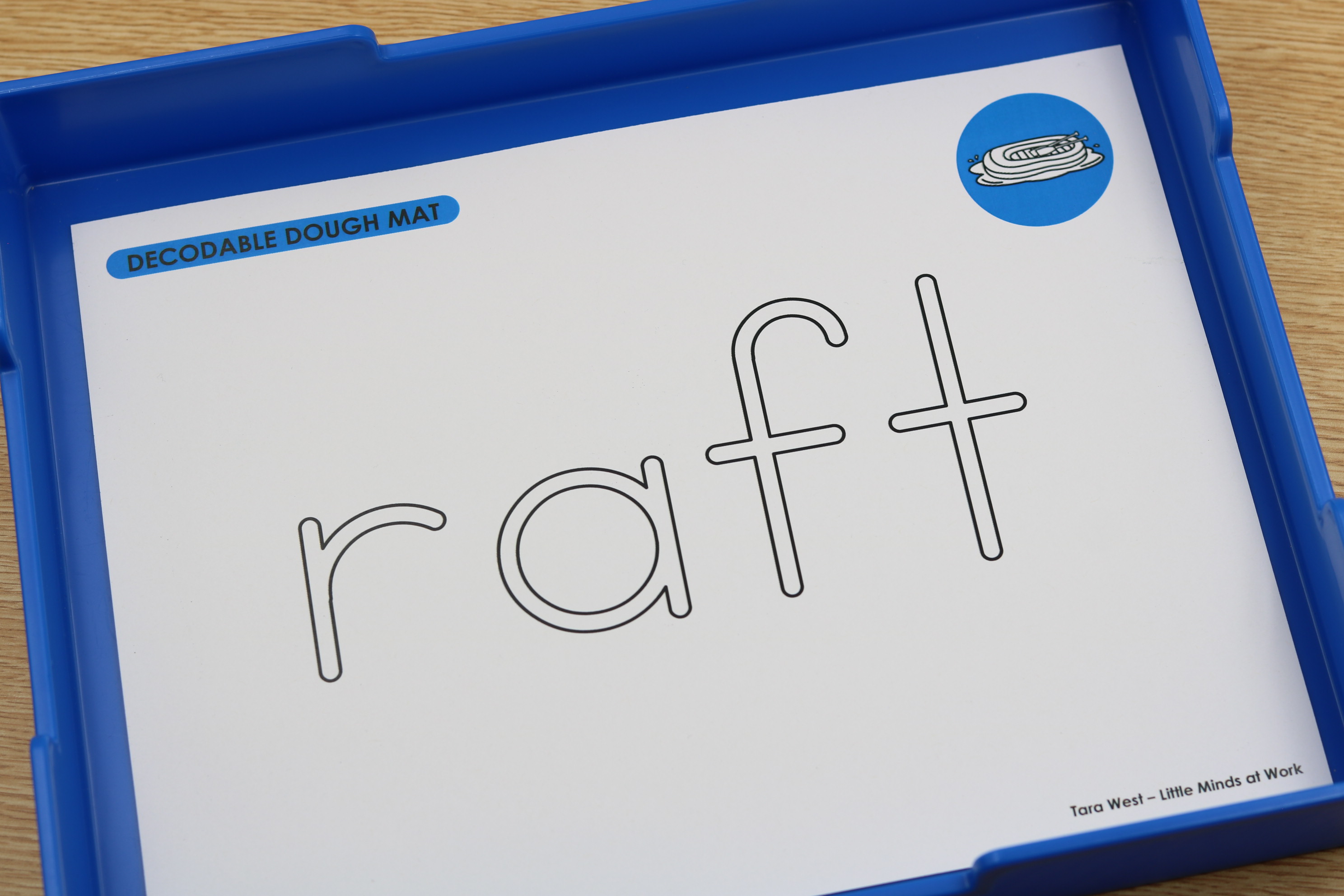 CVCC and r-controlled dough mats for phonics word building